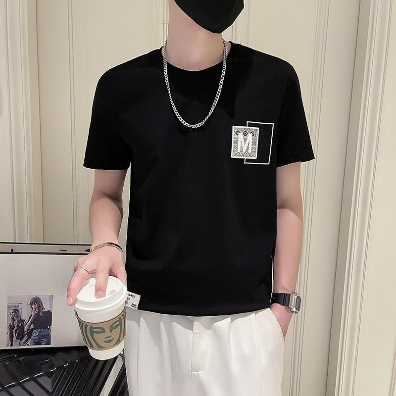 Korean Daily Lifestyle - Trendy Erkek Kısa Kollu Üst Giyim