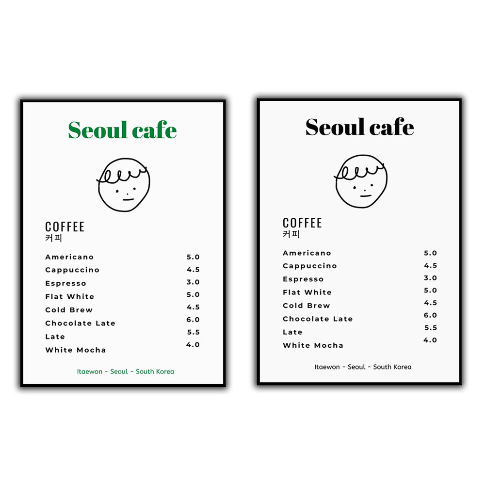 Korean Lifestyle Aesthetic - Seul Cafe Baskı Duvar Sanatı Yazdırılabilir