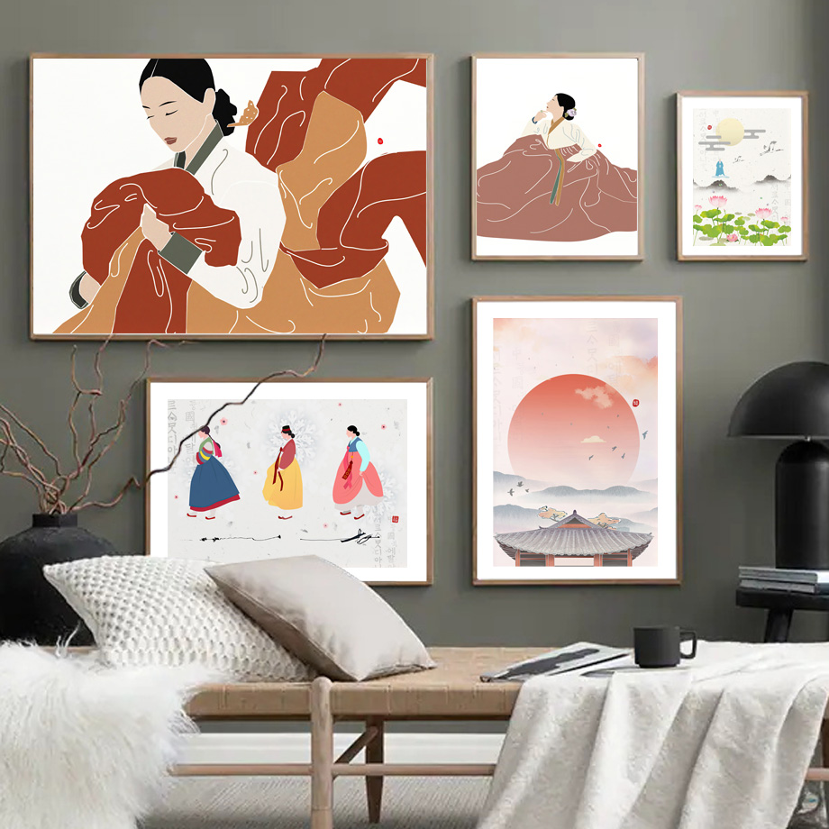 Korean Lifestyle Aesthetic - Kore Tarzı Boho Hanbok Kız Asya